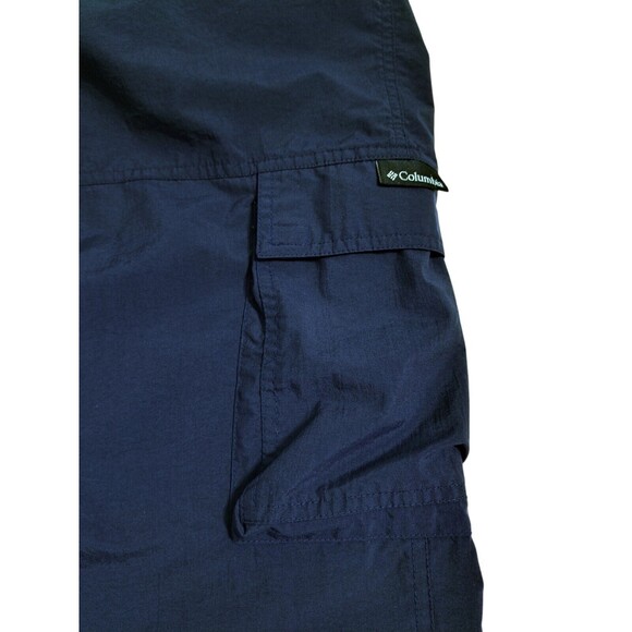 Vintage Columbia Rain Cargo Pants Men’s Large Blue Pullover Nylon Waterproof - Picture 10 of 12